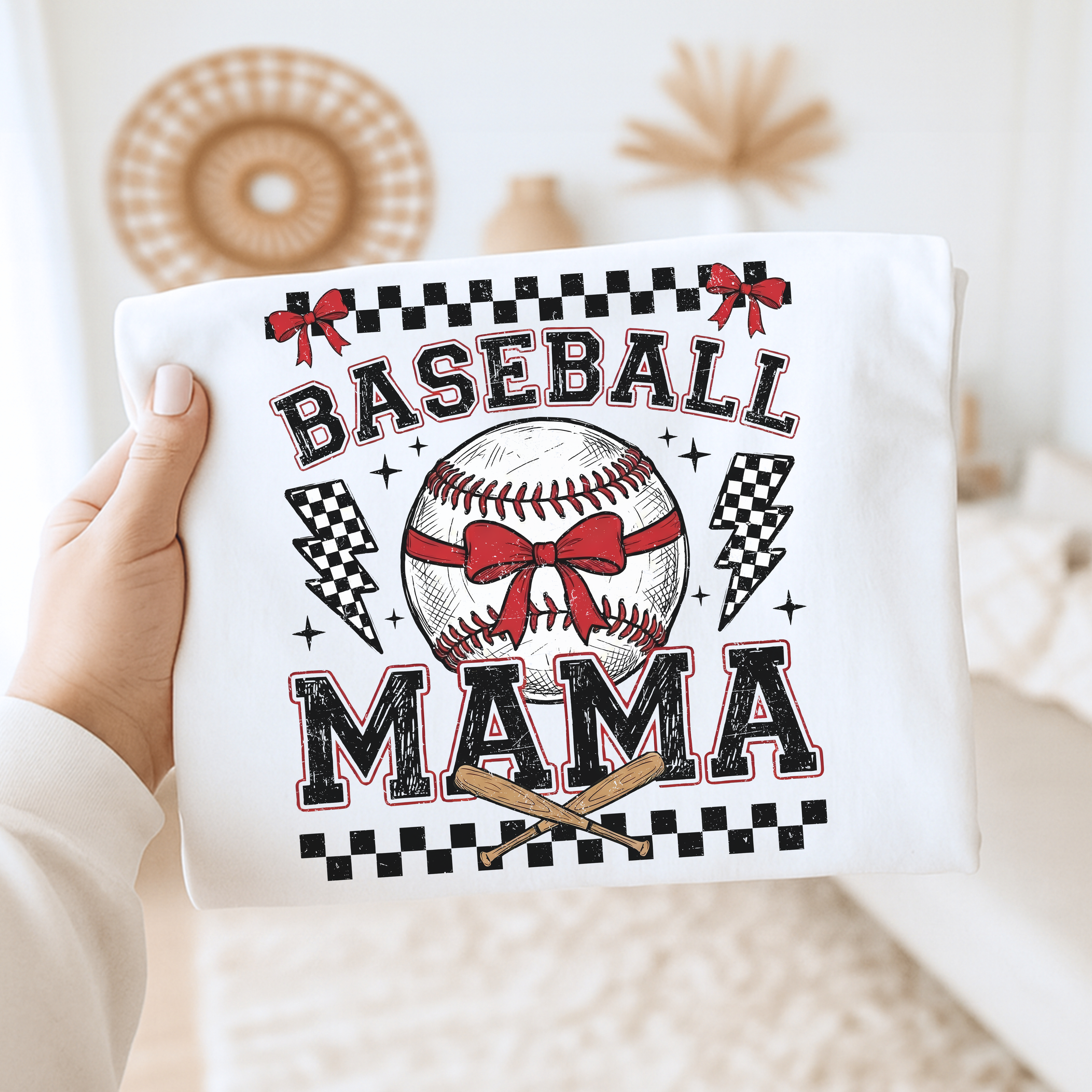Baseball Mama Vintage | Adult Gildan Softstyle Graphic Tshirt