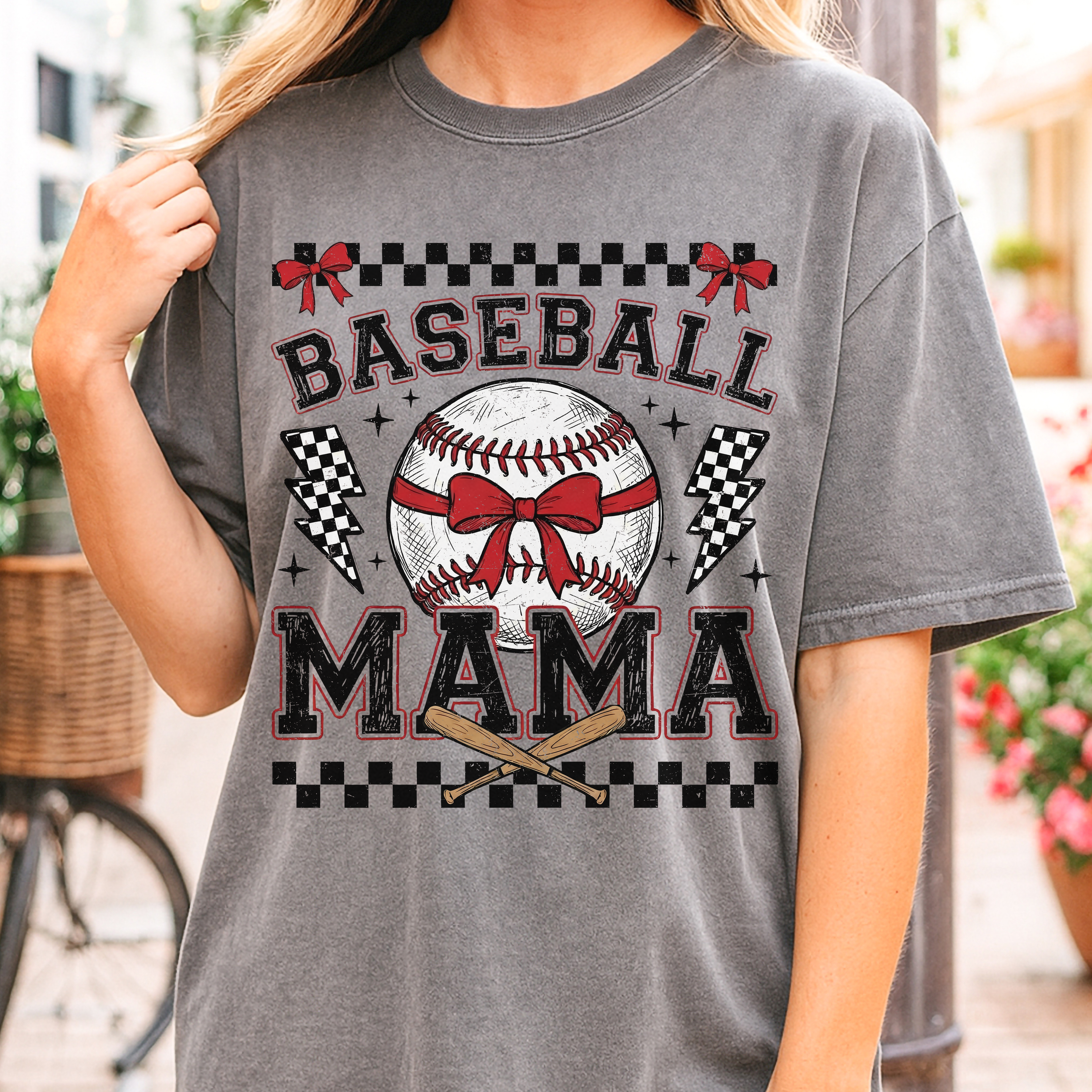 Baseball Mama Vintage | Adult Comfort Colors Graphic Tshirt