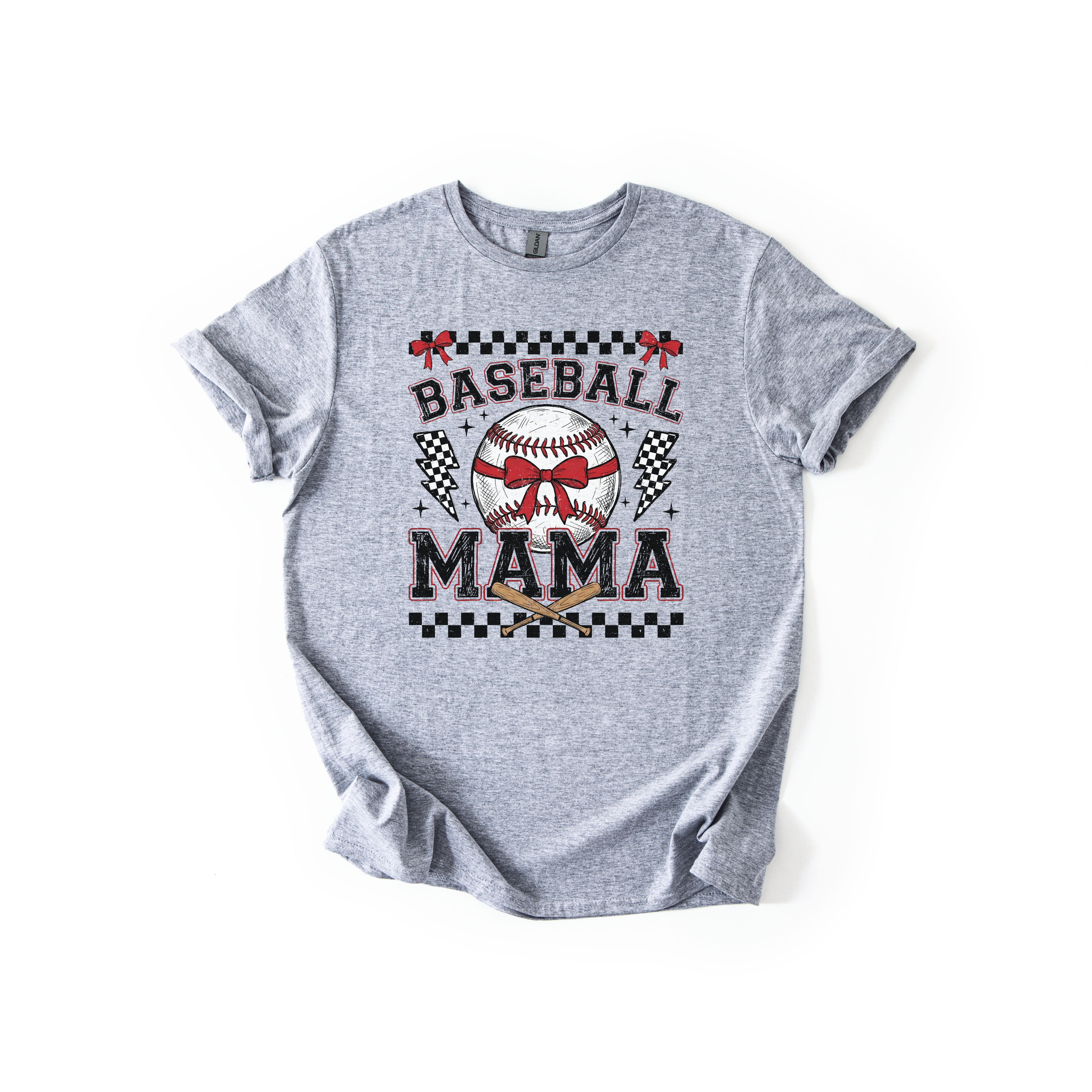Baseball Mama Vintage | Adult Gildan Softstyle Graphic Tshirt