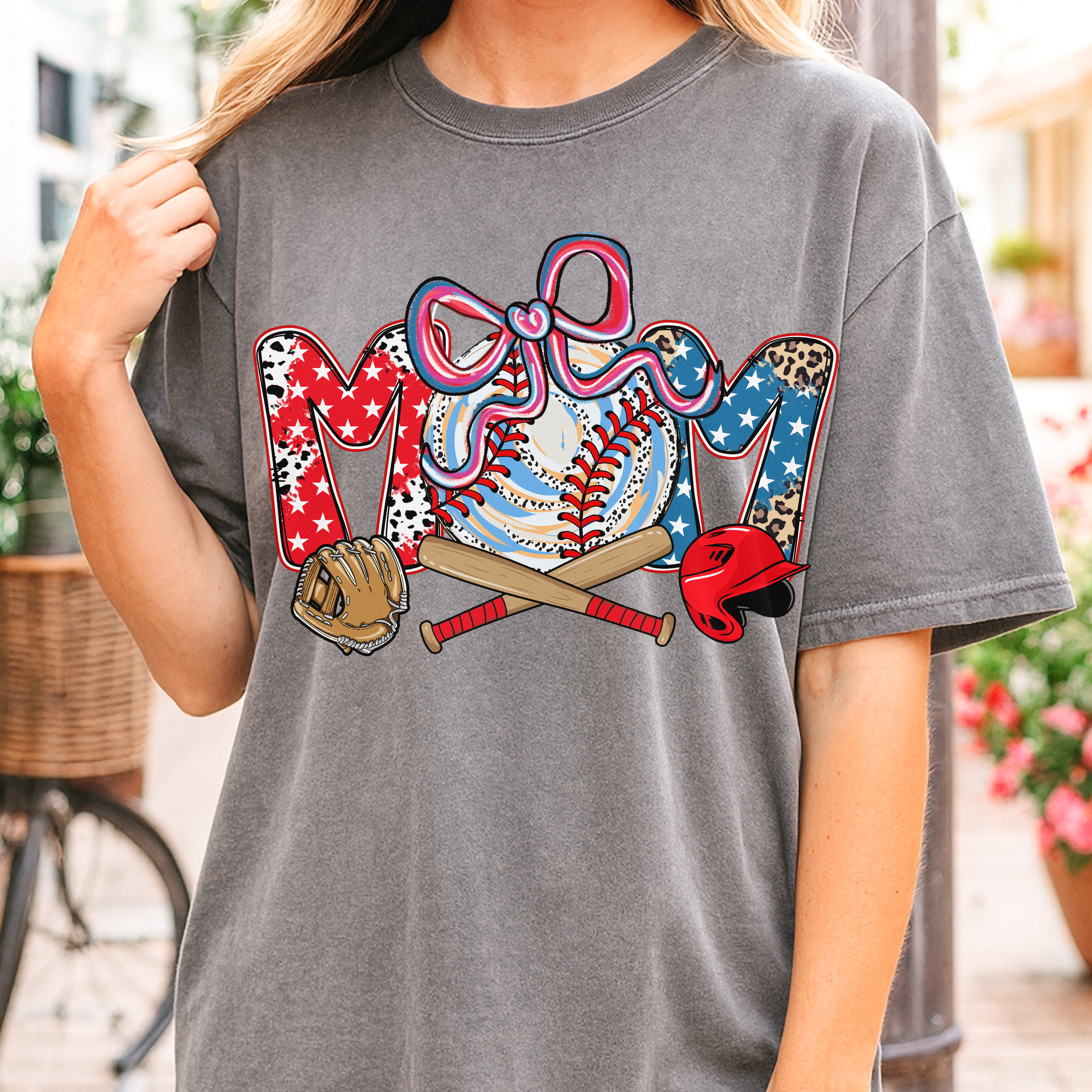 Baseball Mom | Adult Comfort Colors Graphic Tshirt