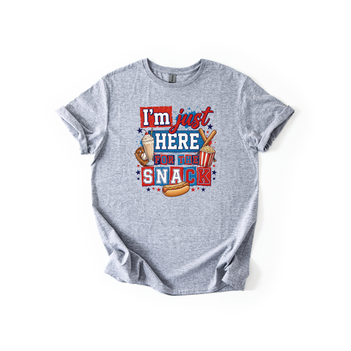 Baseball Just Here For The Snack | Kids Graphic Tshirt