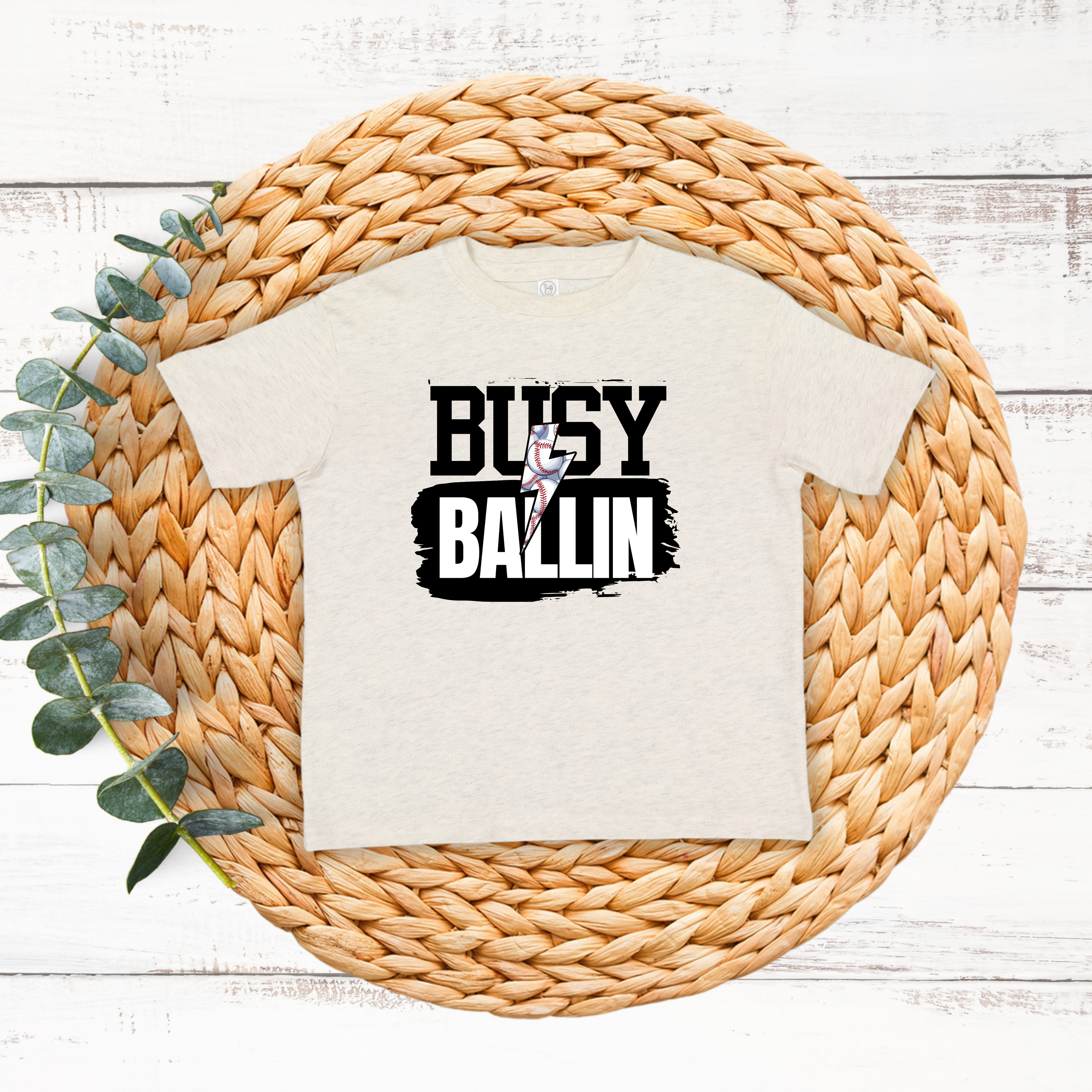 Baseball Busy Ballin | Kids Graphic Tshirt