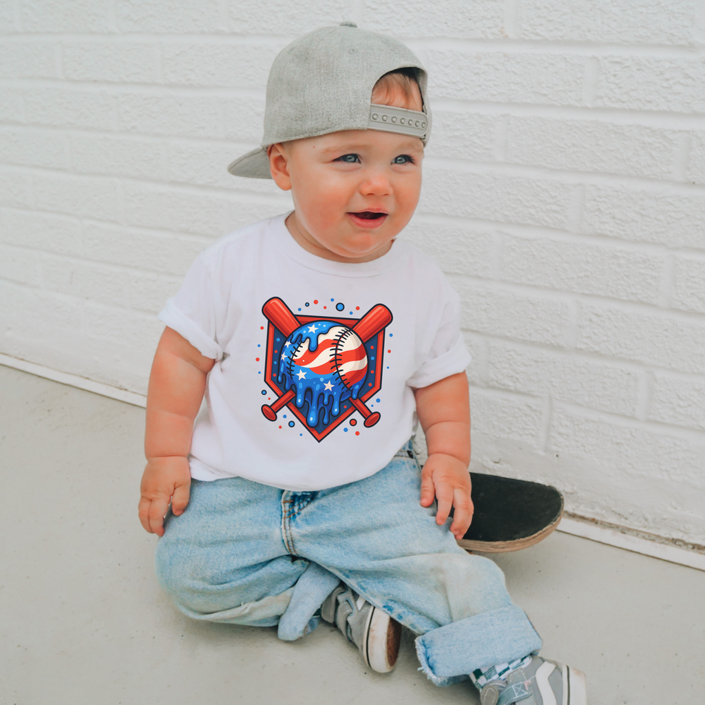 Baseball Drip | Kids Graphic Tshirt