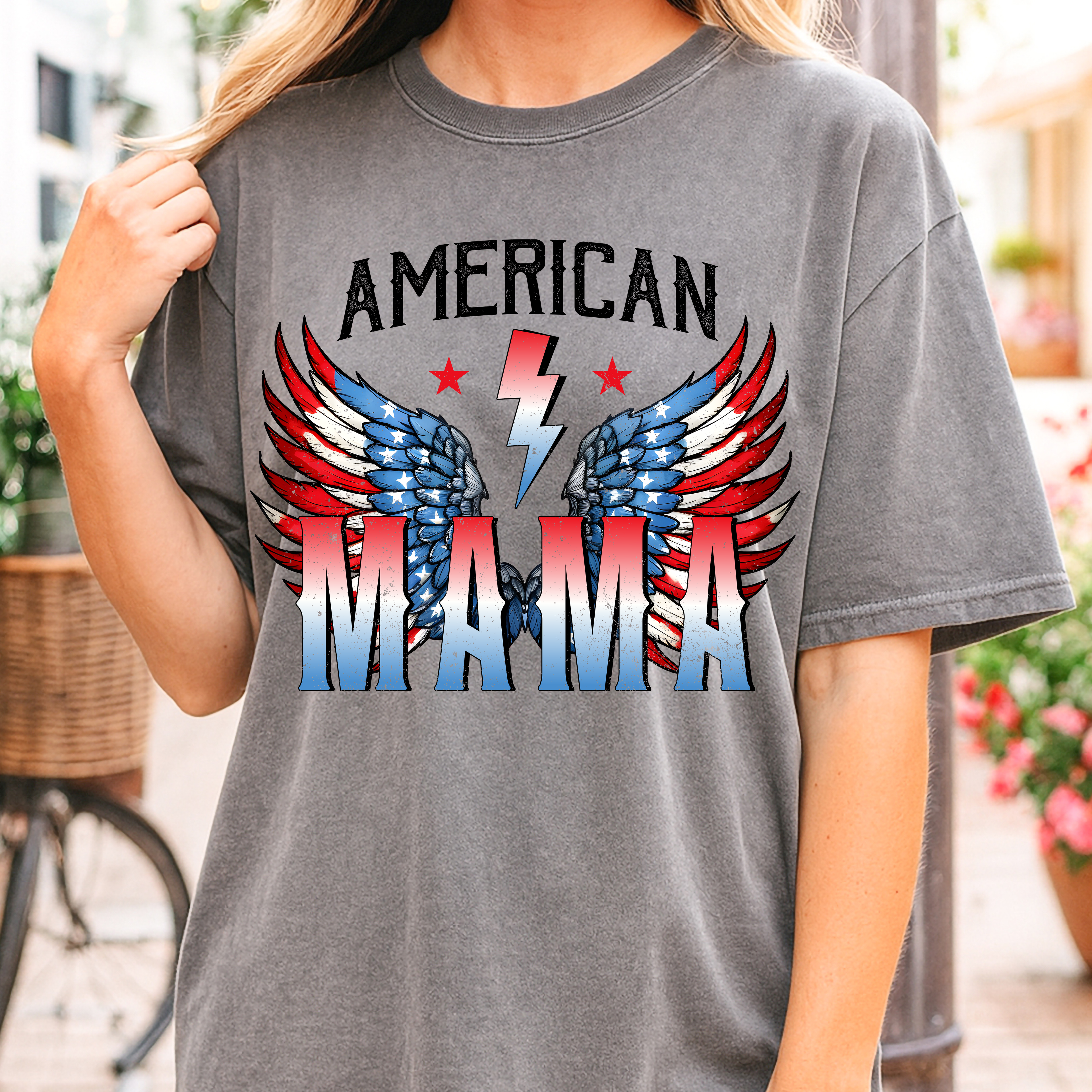 American Mama | Adult Comfort Colors Graphic Tshirt