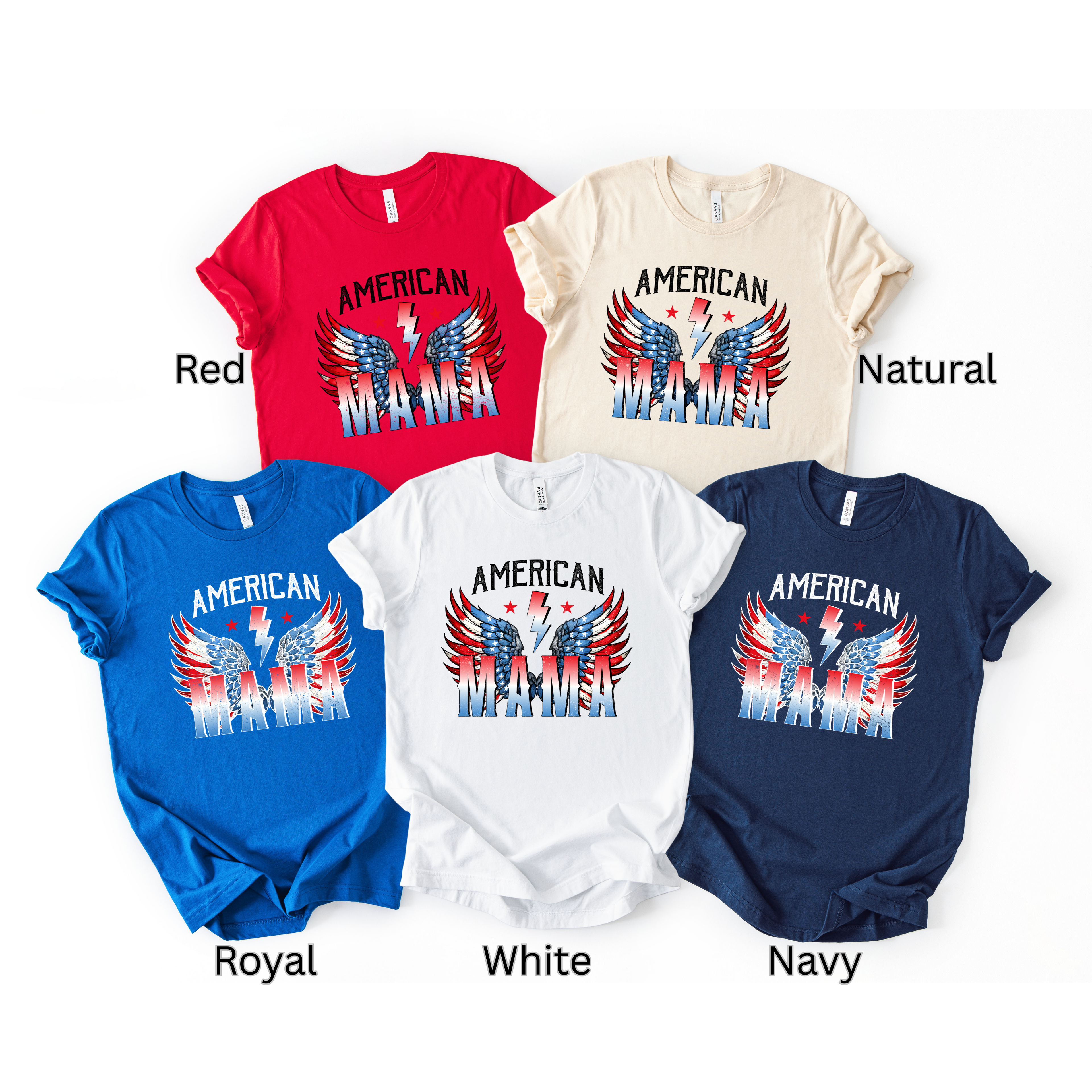 American Mama | Adult Bella Canvas Graphic Tshirt