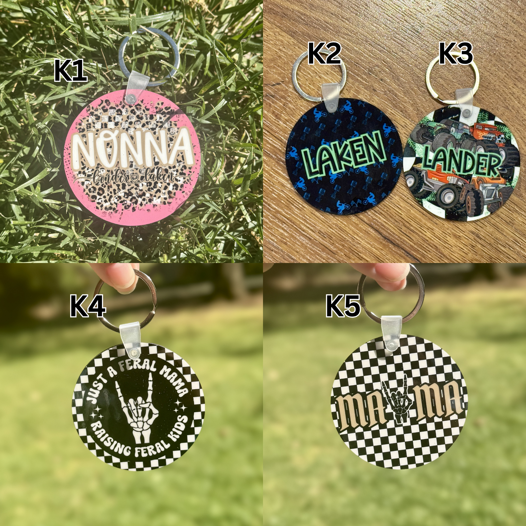 Custom 2.5" Round Keychain