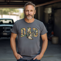 Camo Dad Duck | Charcoal Graphic Tshirt