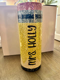 Glitter Pencil | Custom 20oz Skinny Tumbler