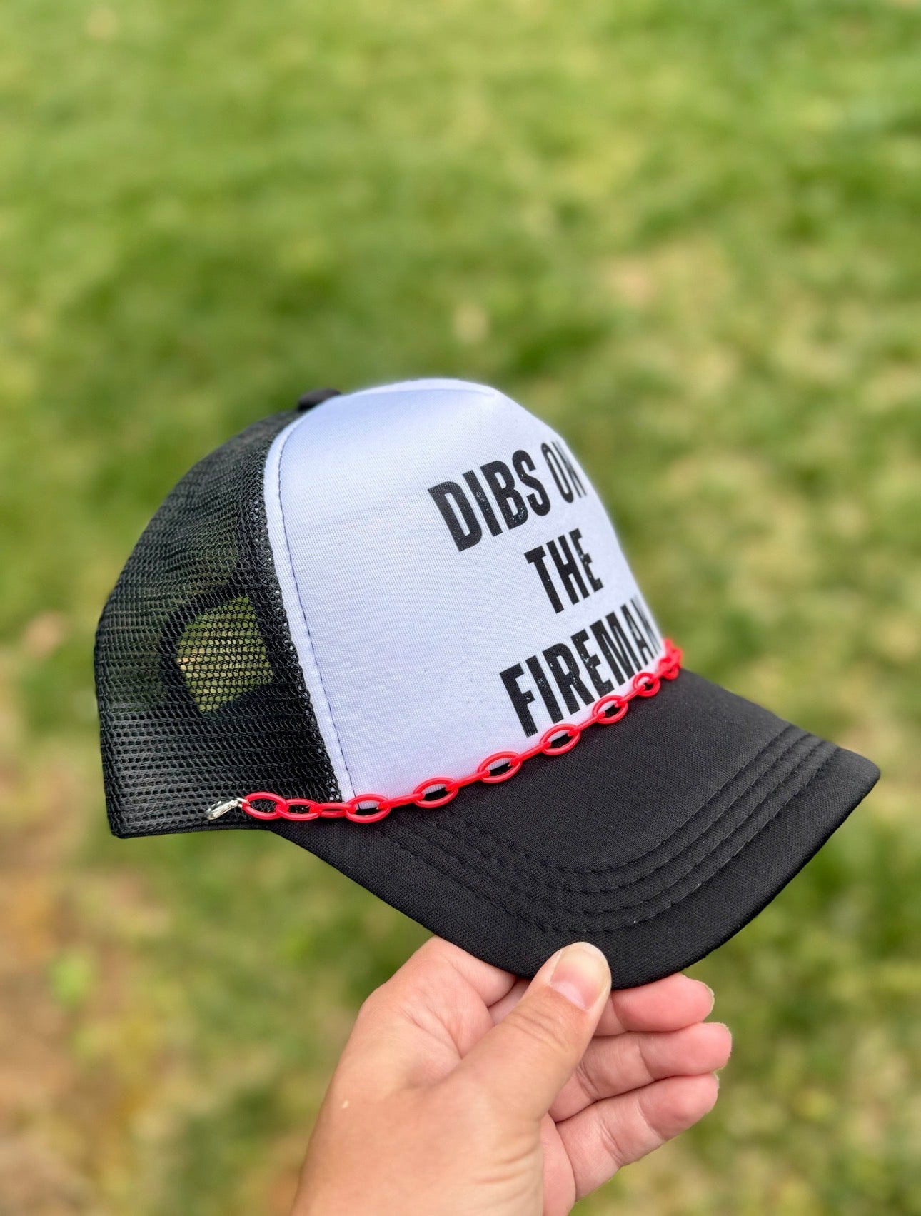 Calling Dibs | Adult Custom Foam Black Trucker Hat