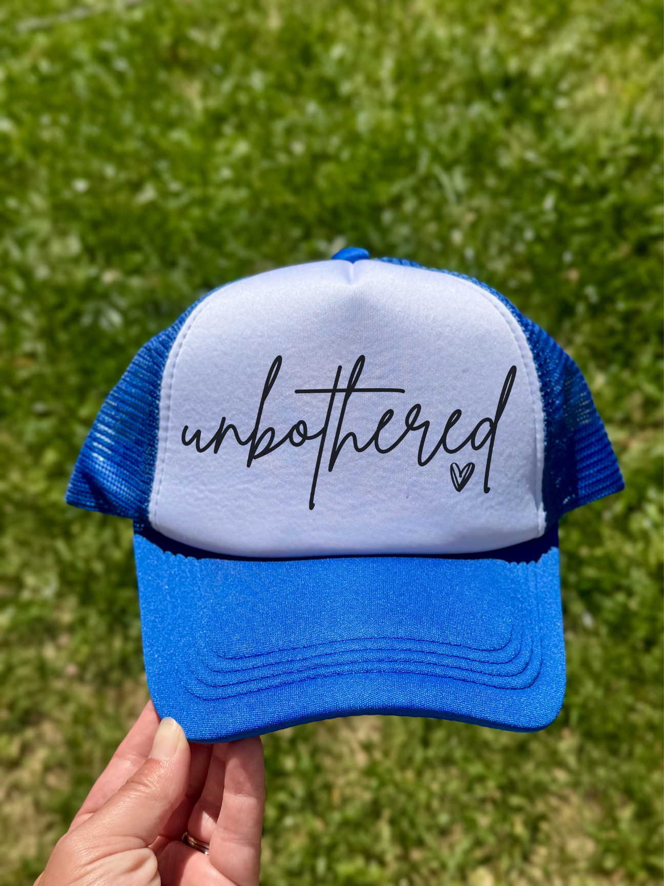 Unbothered | Adult Custom Foam Royal Trucker Hat