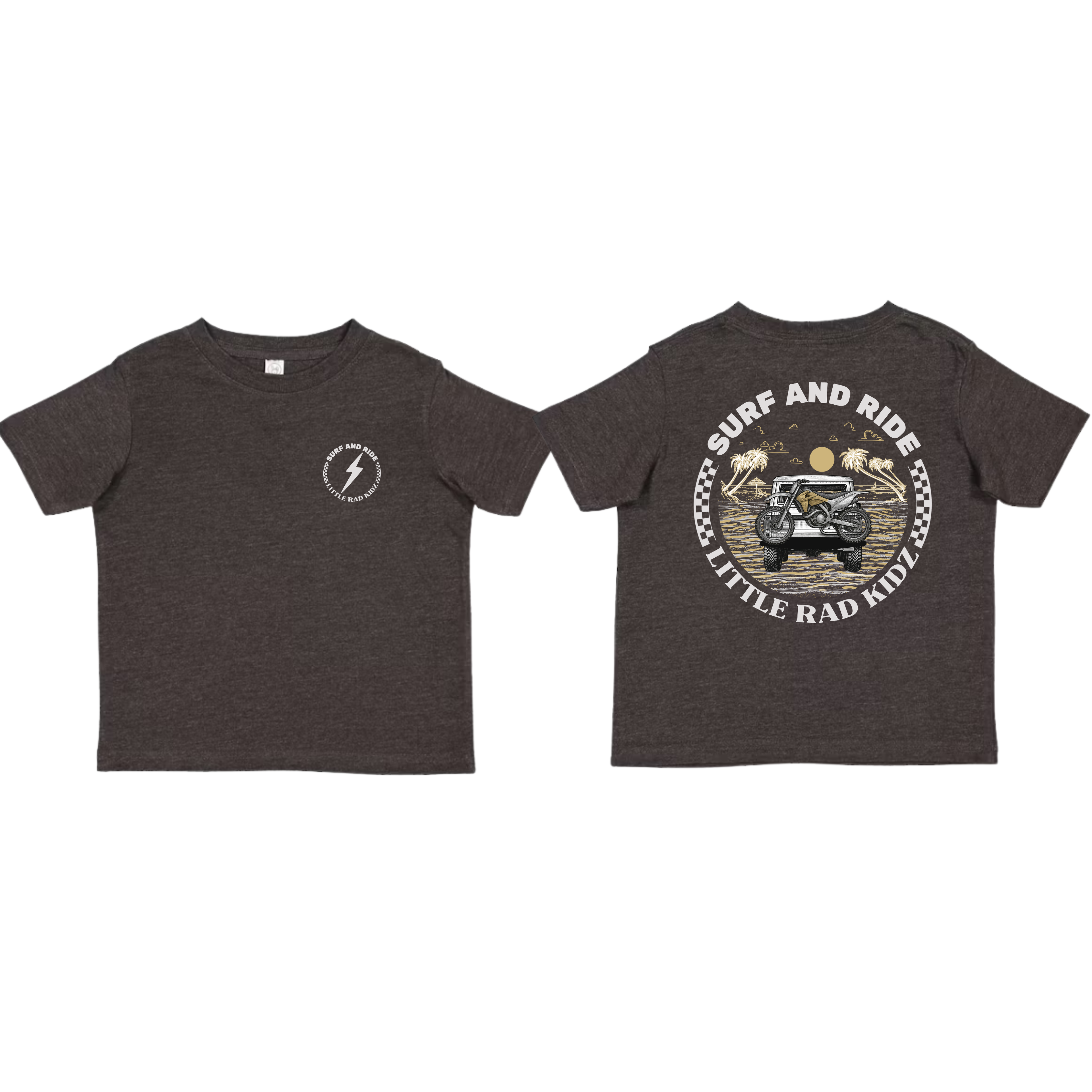 Surf and Ride | Kids Graphic Smoke Tshirt