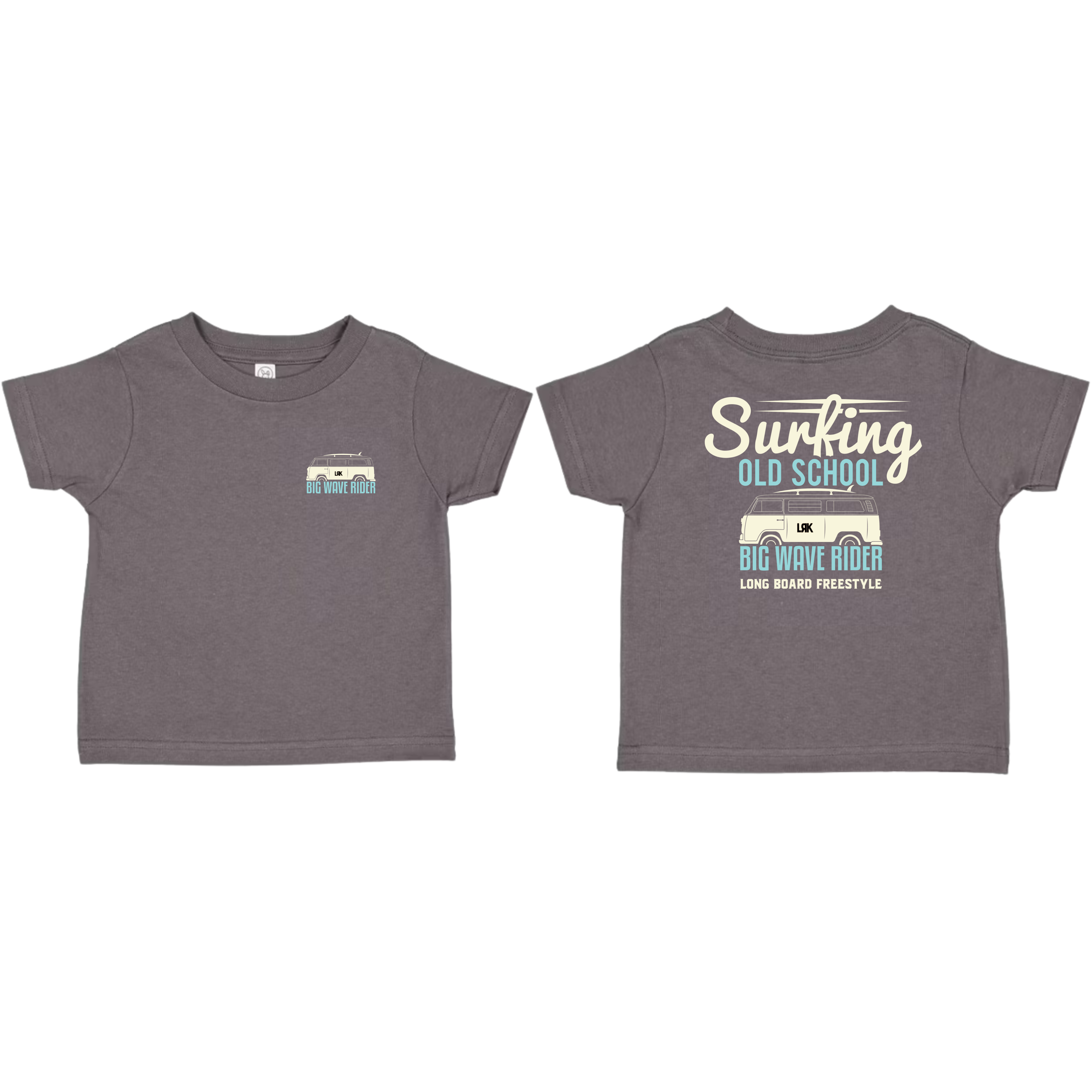 Surfing Old School | Kids Graphic Smoke Tshirt